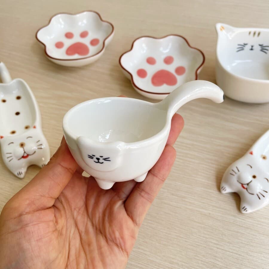 Departamento de gatos mantimentos estilo japonês série gato bonito prato de sabor cerâmica dos desenhos animados prato d