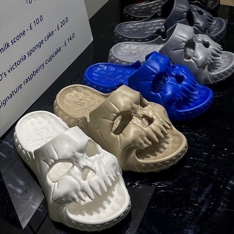Novos Chinelos De Caveira Personalizados De Verão Para Homens EVA Macios E Femininos Podem Ser Praia Unisexo Casual Casa
