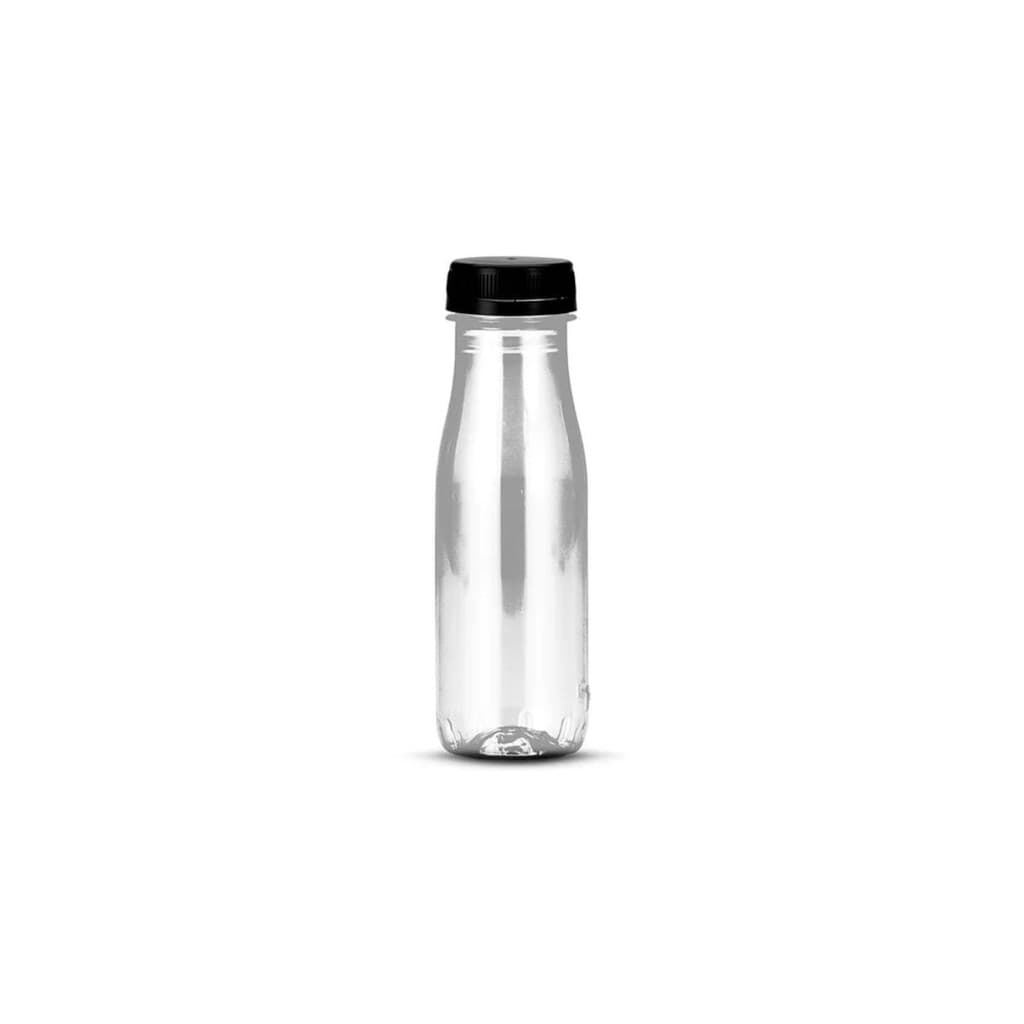 70un Garrafa PET Plástica Transparente com Tampa 200ml G3520 Galvanotek