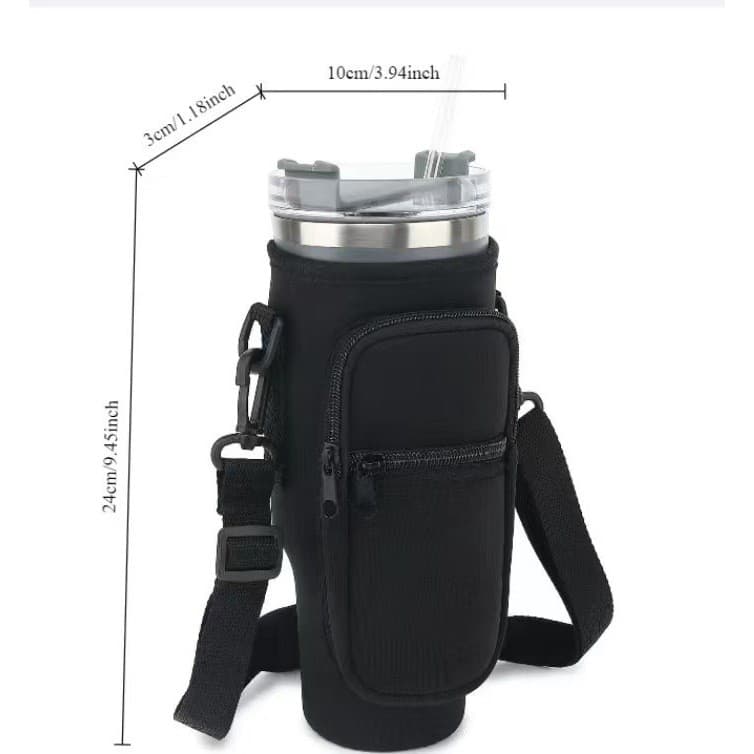 Bolsa de cintura para garrafa de água, bolsa esportiva portátil de grande capacidade para corrida, 40/30 oz