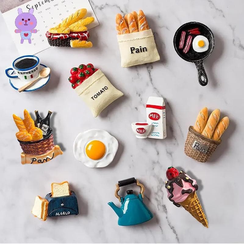 Ímãs De Geladeira De Alimentos Para Decorar Cozinha