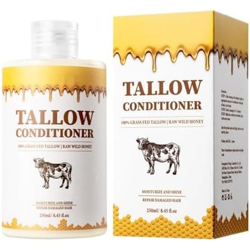 Condicionador De Cabelo Beef Tallow , Tratamento Capilar Hidratante Nutritivo Para Controle De Frizz Todos Os Tipos , Su