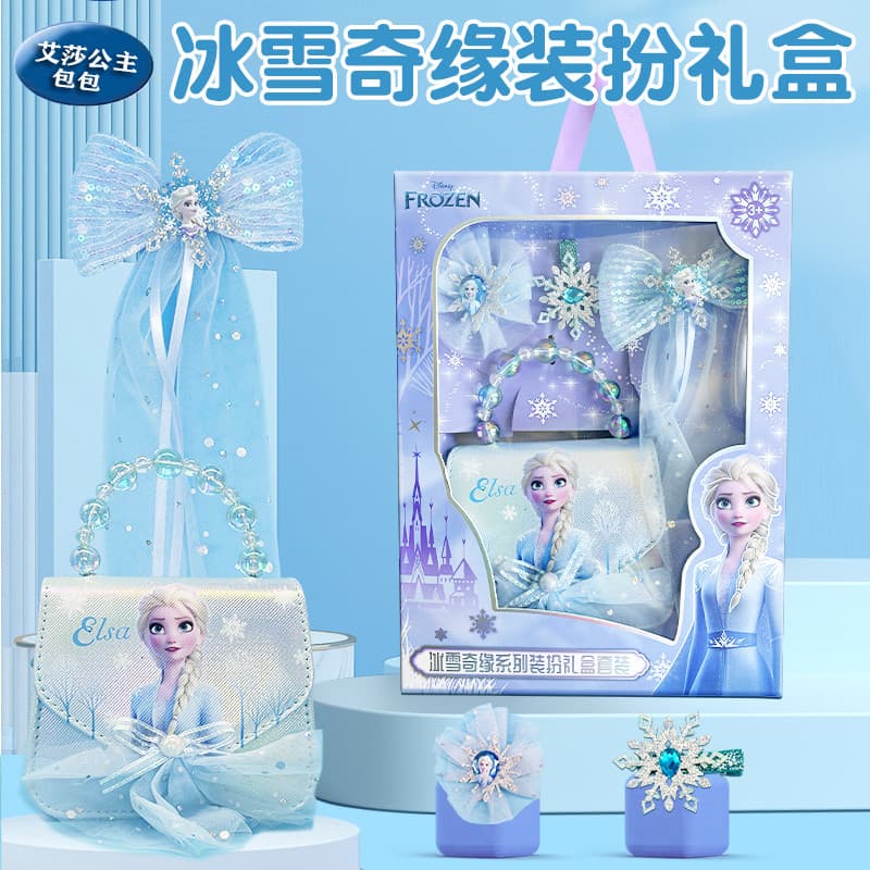 Frozen Princess Elsa Bag Girl Elsa Bolsa Mensageiro Infantil 2025 Novo Presente de Aniversário Portátil para Meninas