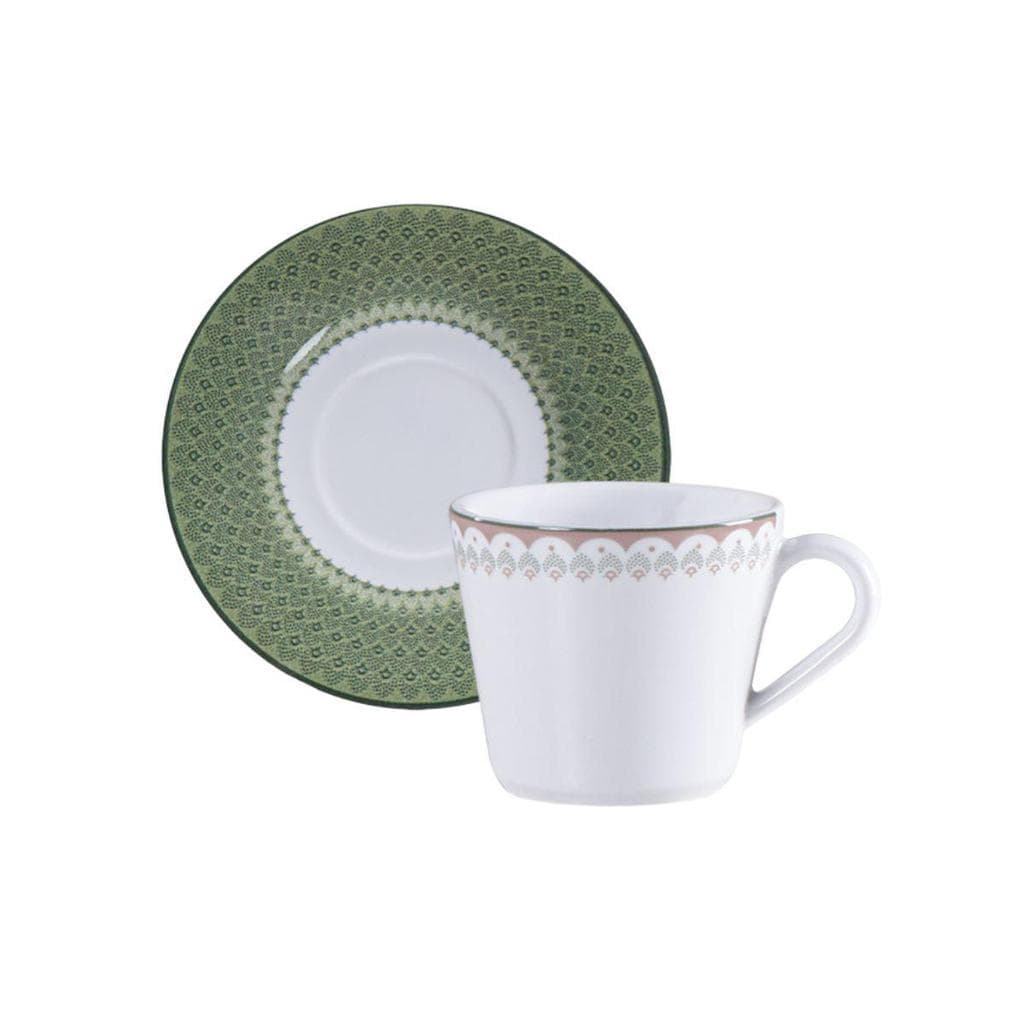 Kit Xícara 185ml e Pires Zenith Porcelana Tramontina