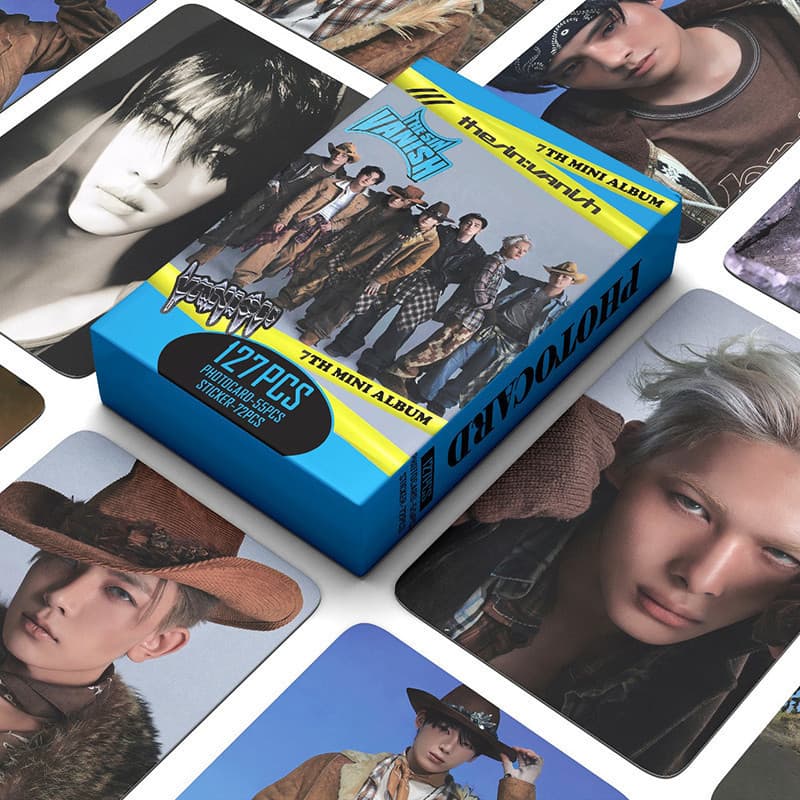 127 peças/caixa Álbum de Cartões Fotográficos ENHYPEN Série O SIN VANISH Cartão LOMO Adesivo KPOP 5VKV MTVE