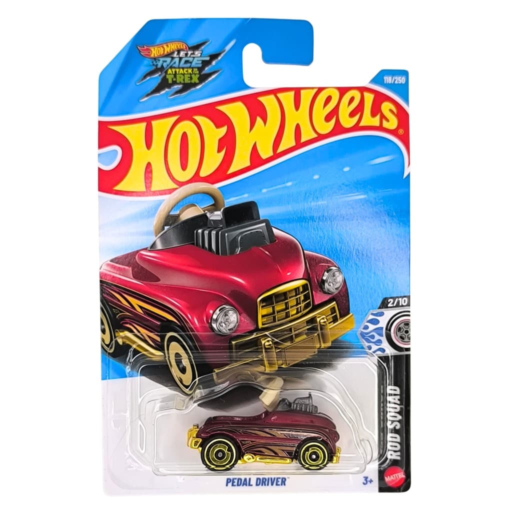 Hot Wheels Pedal Drive Bordô 2026 Lote L