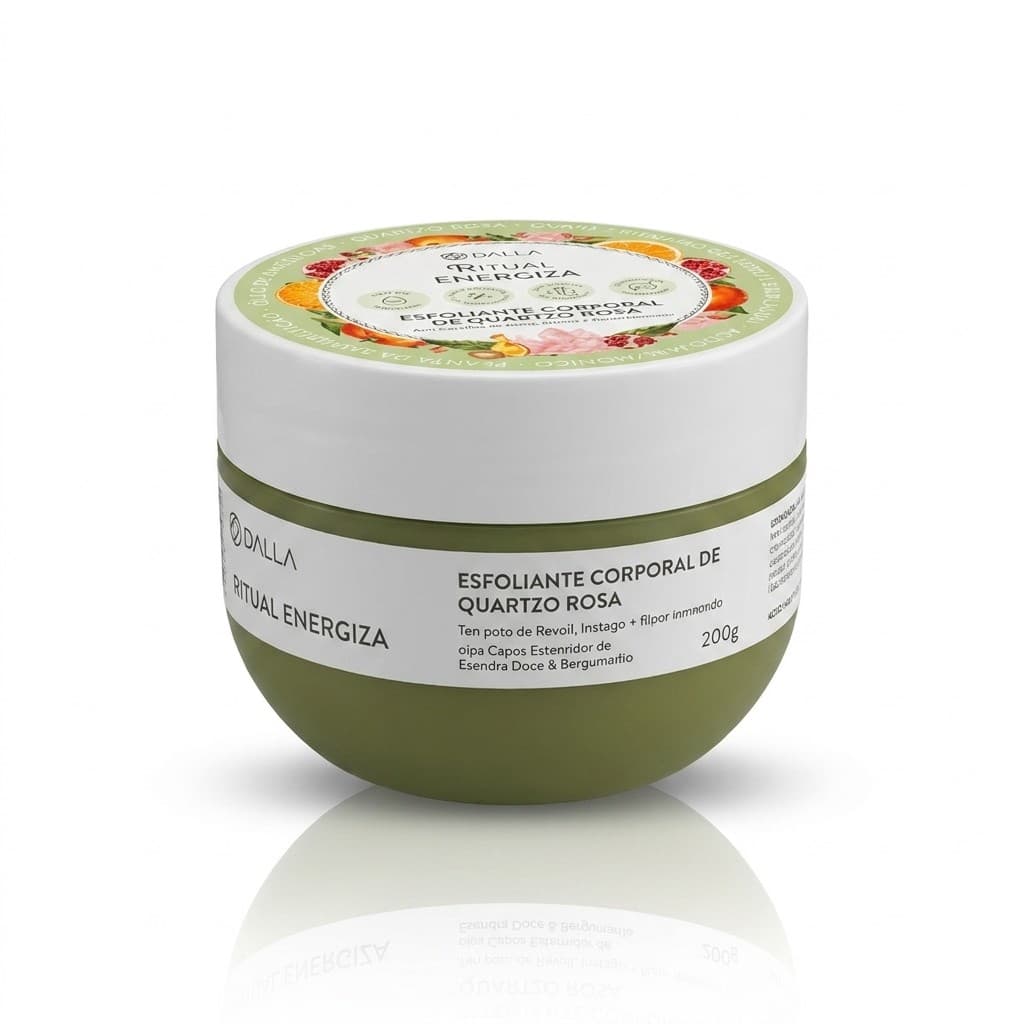 Esfoliante Corporal Quartzo Rosa Dalla Ritual Energiza 200g Aromaterapia Banho Acido Hialuronico Spa