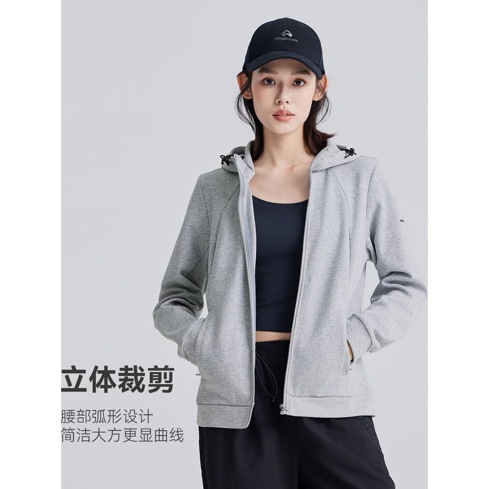 Trailblazer jaqueta esportiva outono Yoga correndo Wear feminino moletom com capuz Cardigan na moda All-Match moda simpl