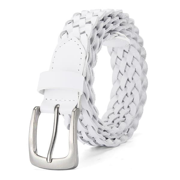 | cinto masculino couro legítimo | ♤Cinto masculino primeira camada de couro na moda cinto feminino couro genuíno trança