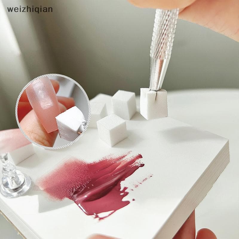 [T & B] 50 Unidades De Esponja Macia Gradiente De Unhas Multifacetadas Para Transferência De Arte , Estampagem De Colora