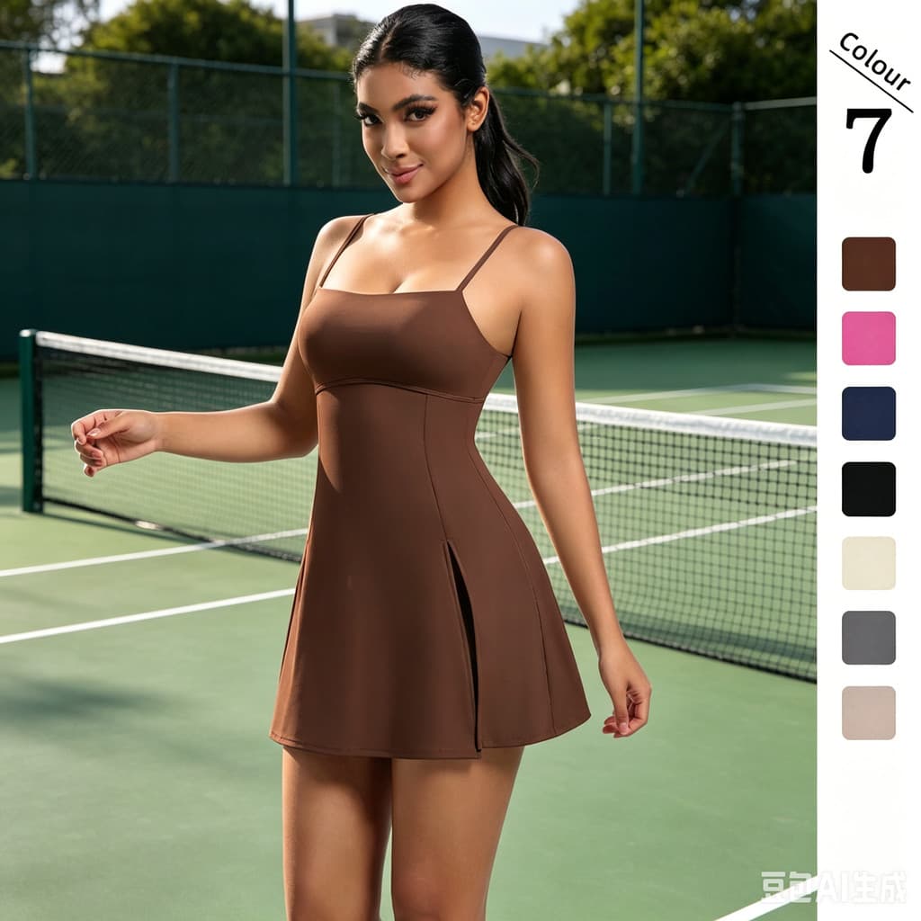 Vestido esportivo de fundo Anti-reflexo com almofada no peito respirável golfe ao ar livre bonito estilingue traseiro Yo
