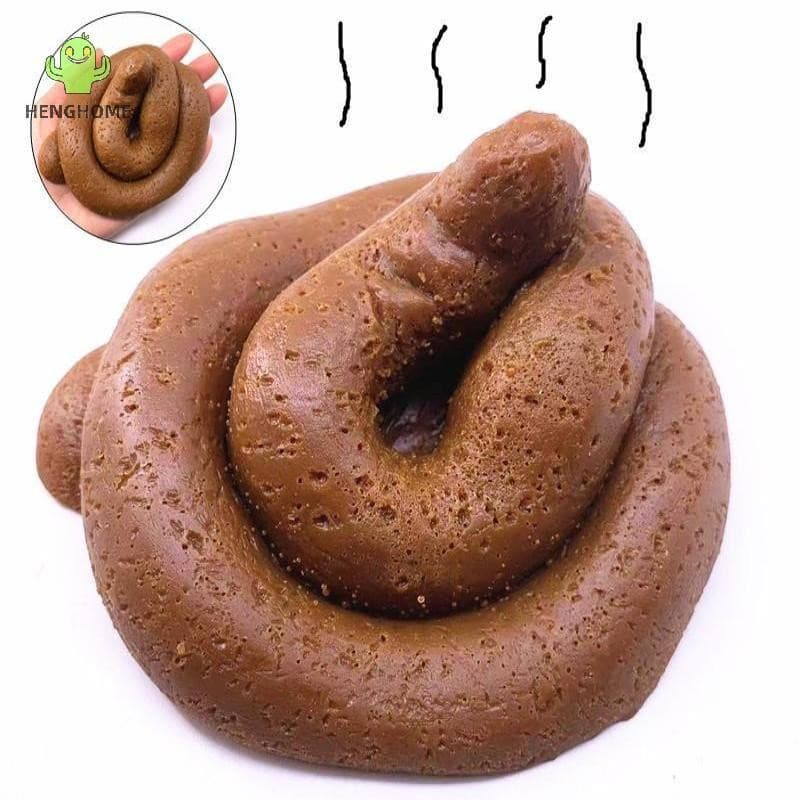 HENGHOME 1 Peça Falso Cocô Merda Brincadeira Antiestresse Gadget Realista Brinquedos Engraçados Adereços Mole Piada Brin