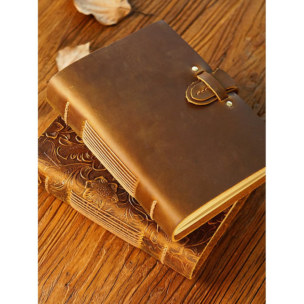 A5 Retro Kraft caderno grosso Original mão leitura digestiva cópia em branco registro de papel simples estilo chinês