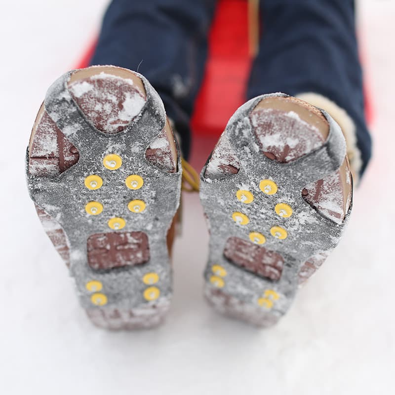 Crunchies ao ar livre antiderrapante sapato capa montanhismo profissional neve garra superfície de gelo botas de neve an