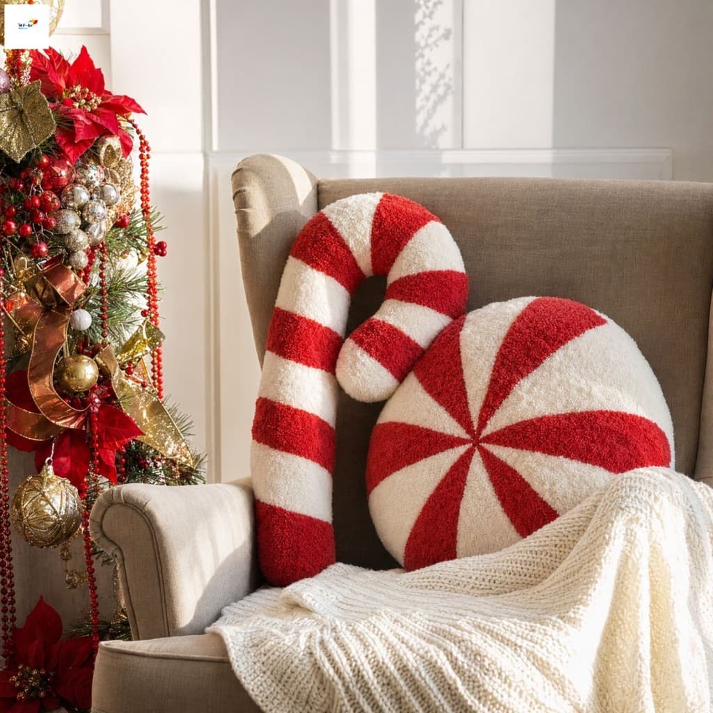 Almofada De Pelúcia De Doces 3D-Decoração Criativa De Natal Para De Casa