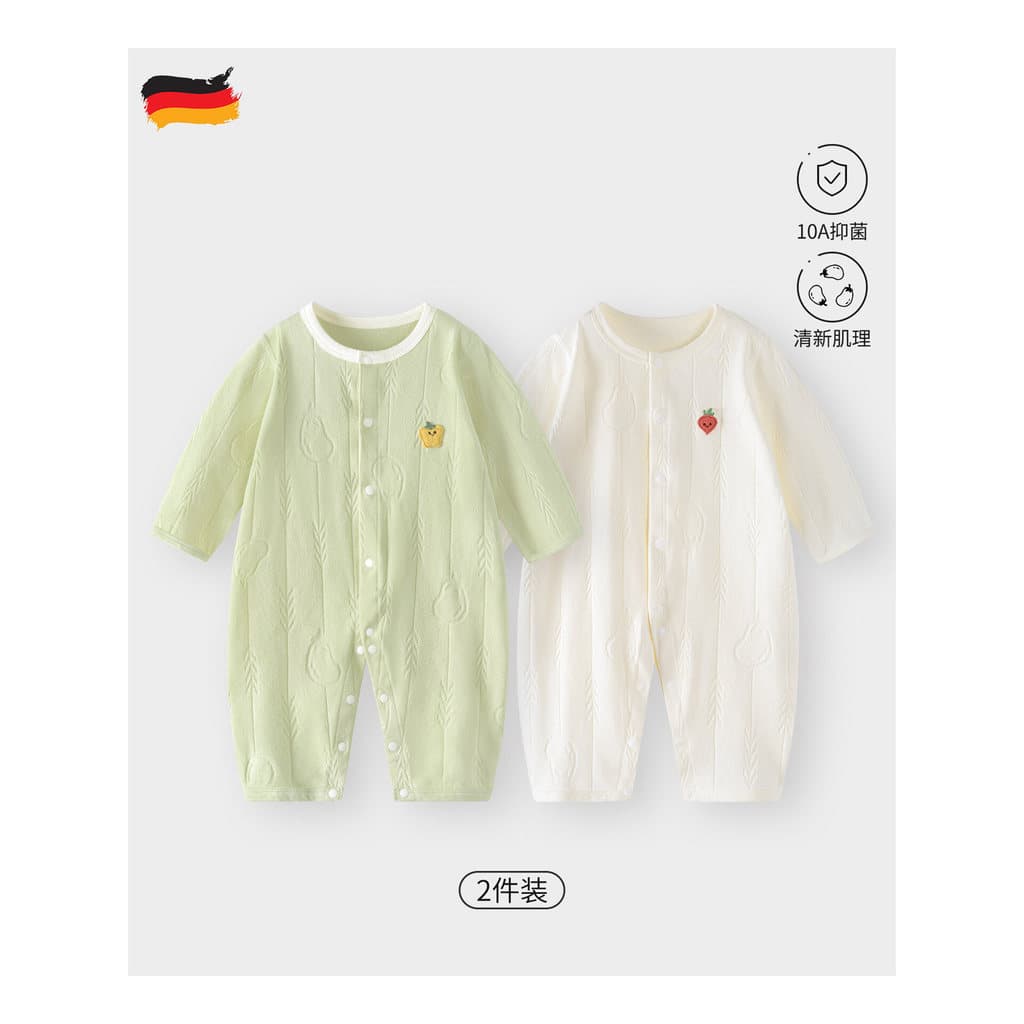 Macacão de bebê alemão primavera outono estiramento roupas de bebê da criança macacão início da primavera roupas primeir