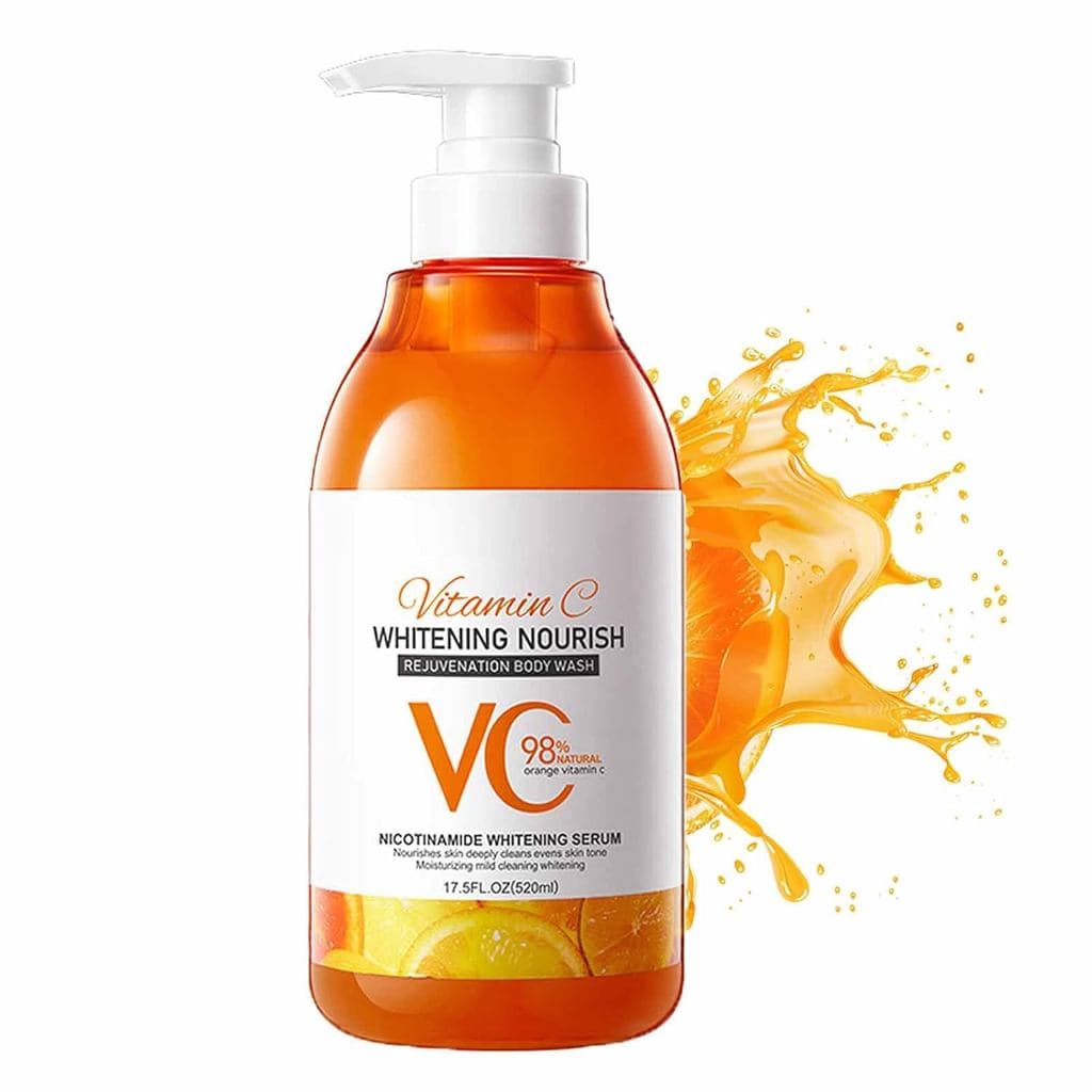 Sabonete Líquido Corporal de Vitamina C e Limão, Sabonete Líquido Corporal Natural Nutritivo com Vitamina C, Gel de Banh