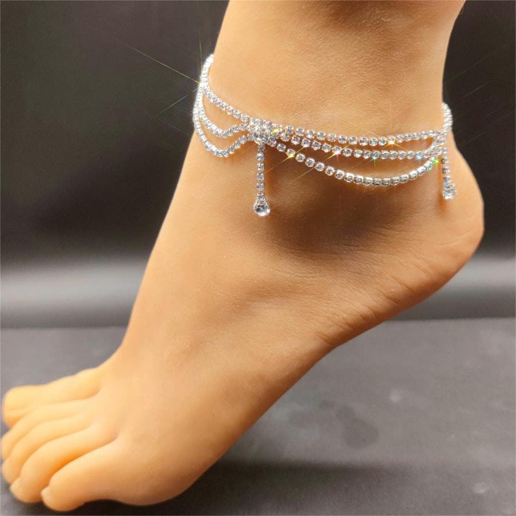 Elegante Tornozeleira Multifuncional Feminina - Acessório Adequado para Várias Ocasiões ZXLM