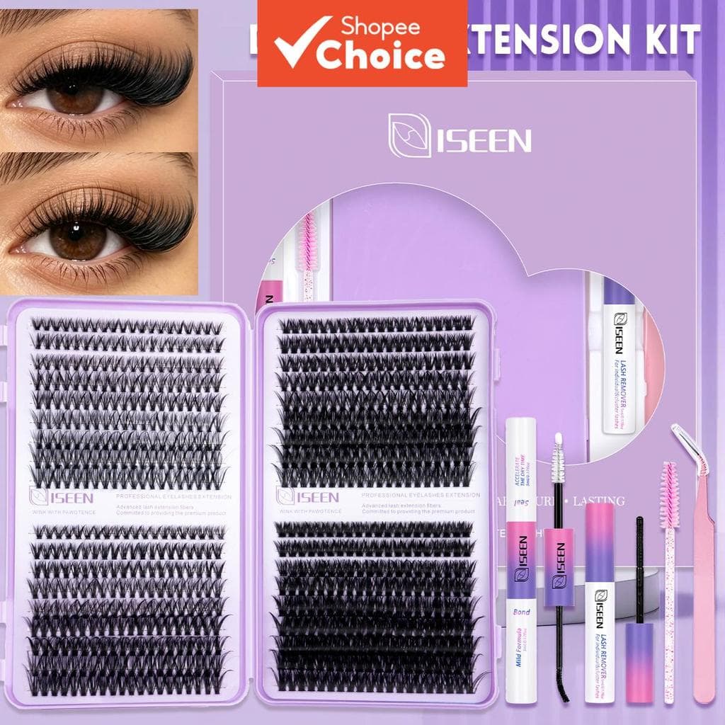 Kit de cílios postiços 3D Kit de cílios postiços DIY individuais Wispy 3D Faux Mink extensores de cílios