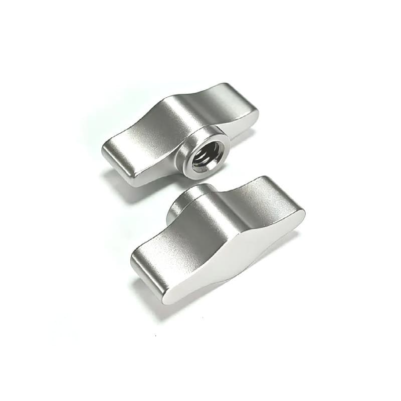 1/4 liga de alumínio em forma de T porca borboleta botão de Metal cardan alça equipamento fotográfico acessórios de Hard