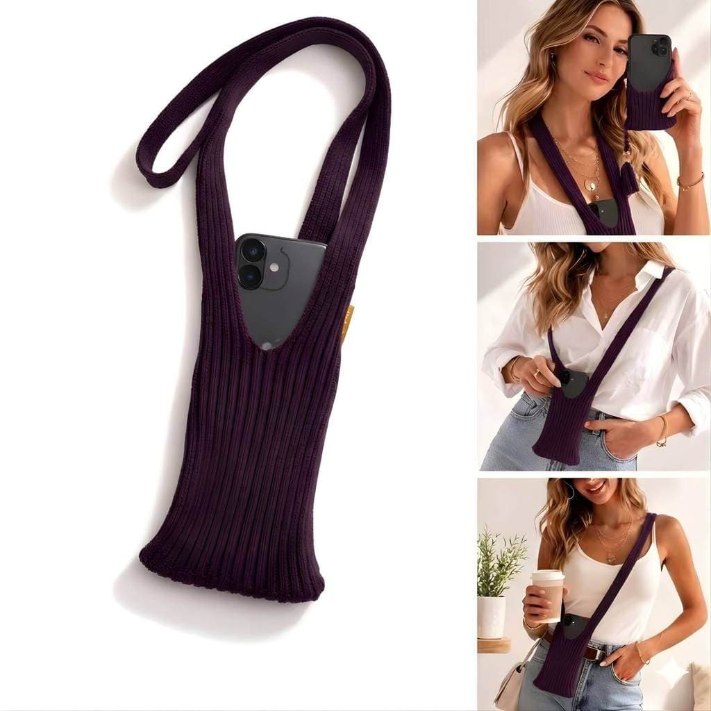 Capa Bolsa Phone Pocket Em Tecido 80cm Roxo