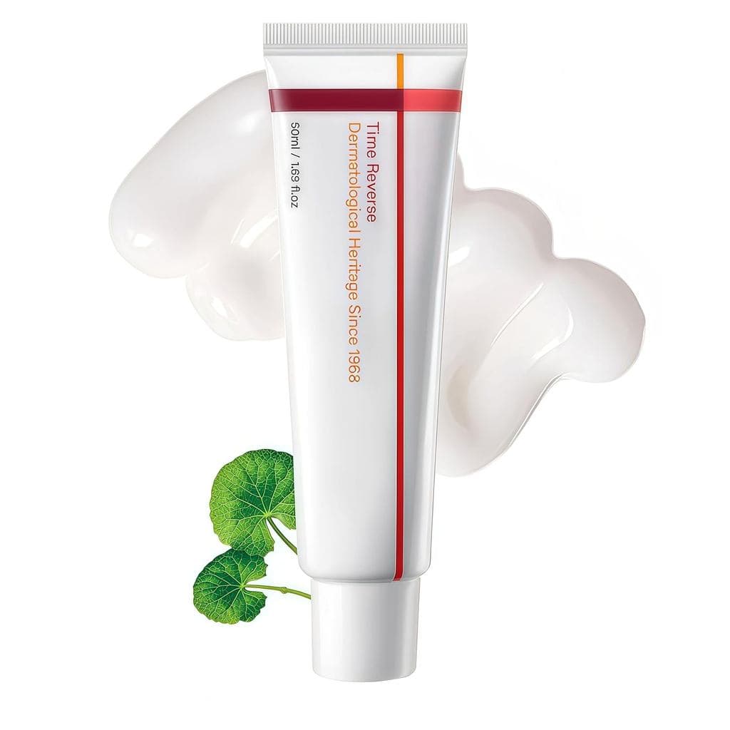 Creme Hidratante Facial Koriderm Time Centella Asiatica, Creme Rejuvenescedor com duplo efeito firmador e lifting, conté