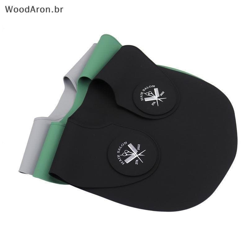 WoodAron Silicone Colar De Corte De Cabelo Tingimento Xales Cabeleireiro Capa Ne Envoltório Guarda Almofada De Ombro Cac