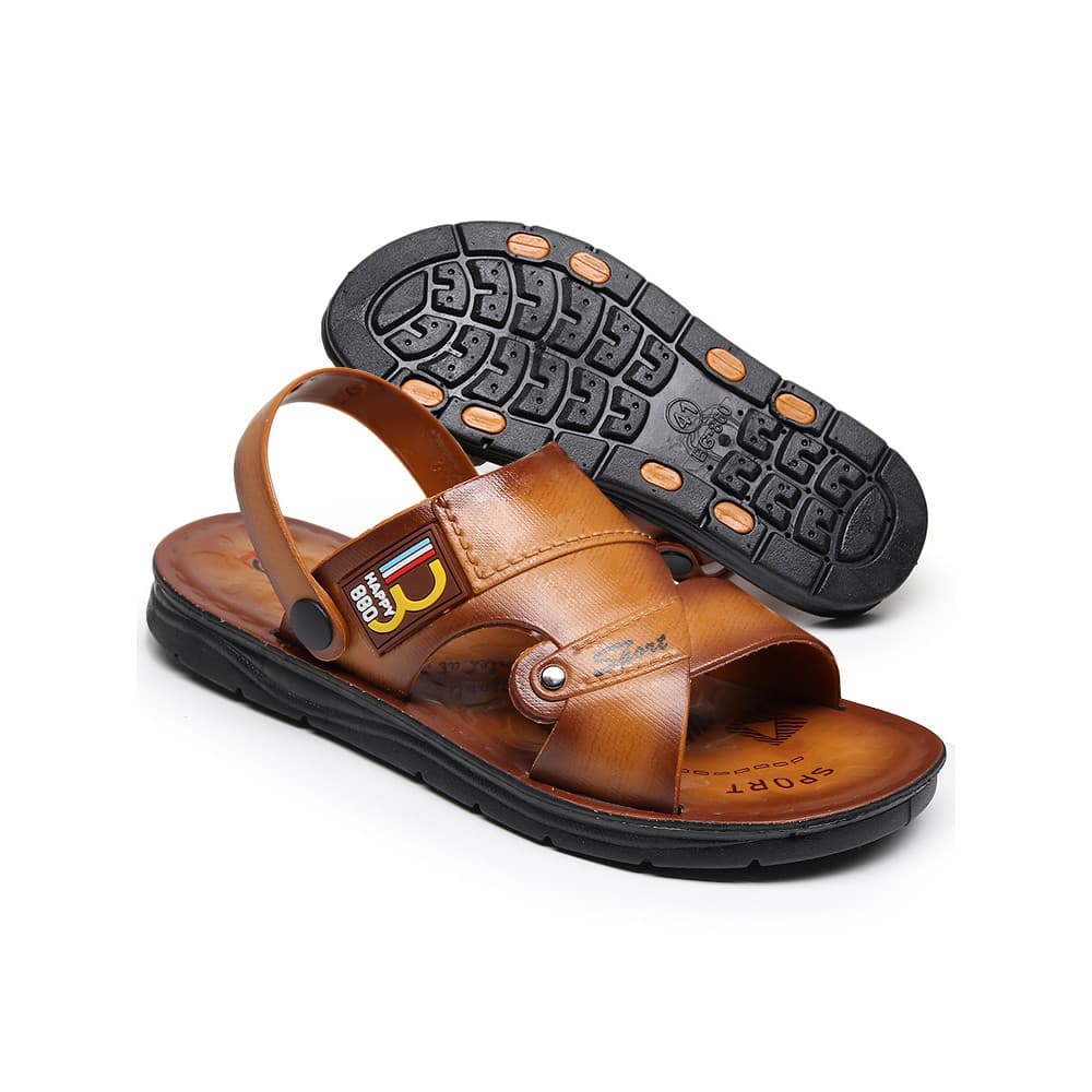 Sandálias de verão masculinas, sandálias de plástico com sola grossa, chinelos casuais de dupla utilização, sapatos de p