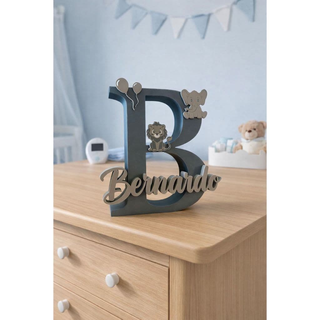 Letras Temáticas 3D Personalizadas – 20cm