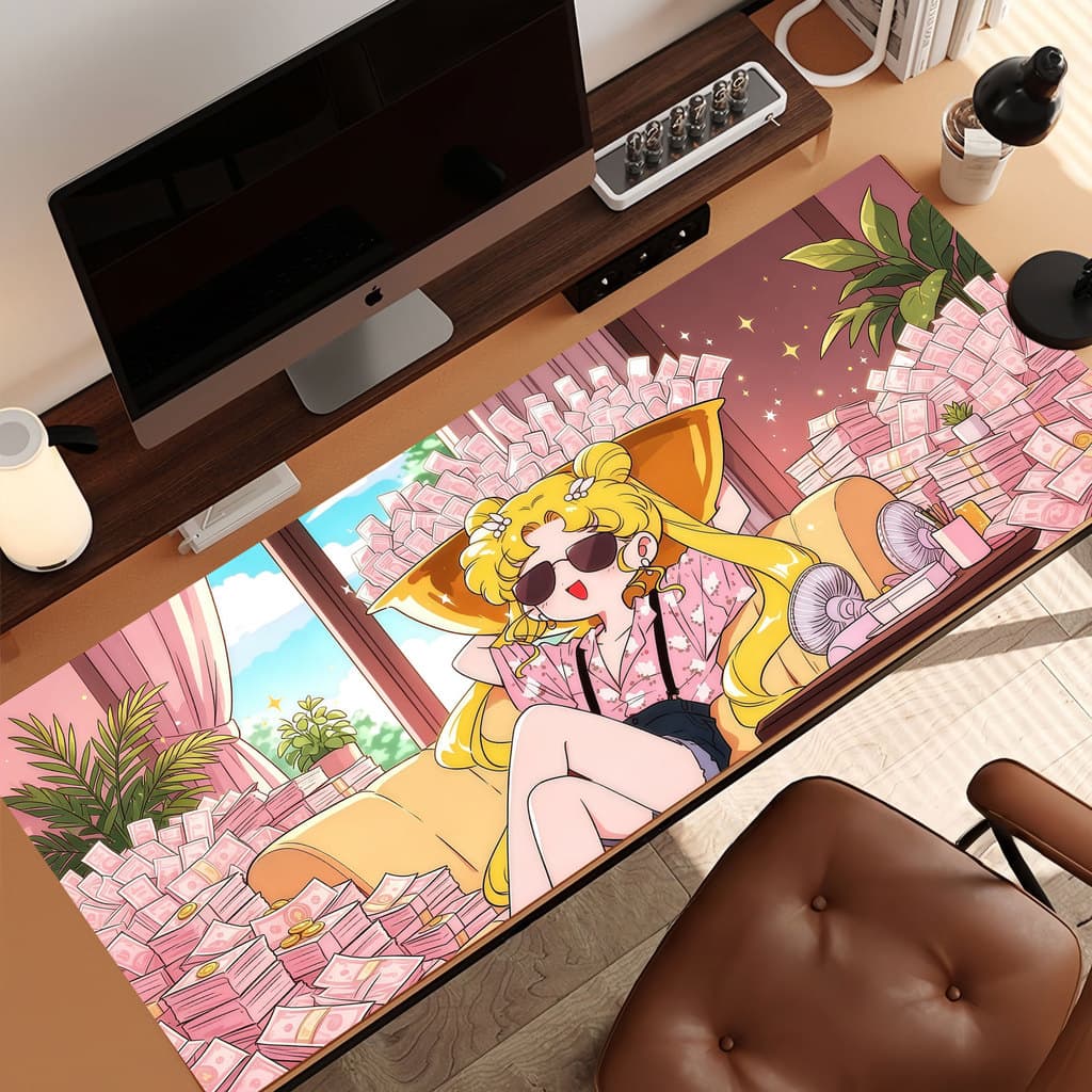 RICH GIRL 80 * 30cm Mouse Pad Antiderrapante Tapete De Mesa Grande MousePad Komputer Longo 3 mm