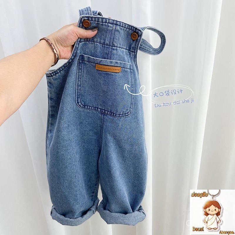 Macacão Infantil Calças de Outono para Meninos 2023 Novo Estilo Baby Jeans
