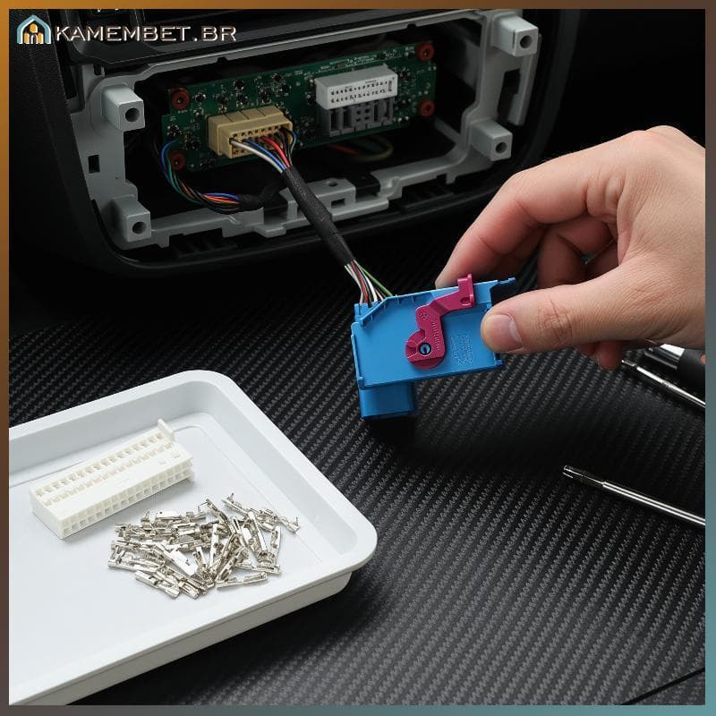 Kam 32 Pinos DJ7322B Conector Do Painel De Instrumentos Carro Macho Fêmea Plug Para Fiação Elétrica Segura BR