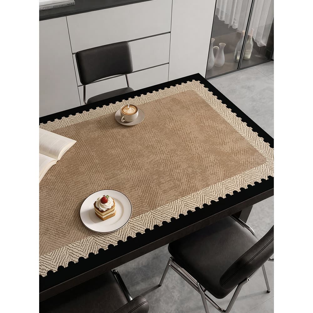Tapete de mesa retrô à prova d'água, toalha de mesa descartável à prova de óleo, estilo Medieval 2026, novo estilo, luz,