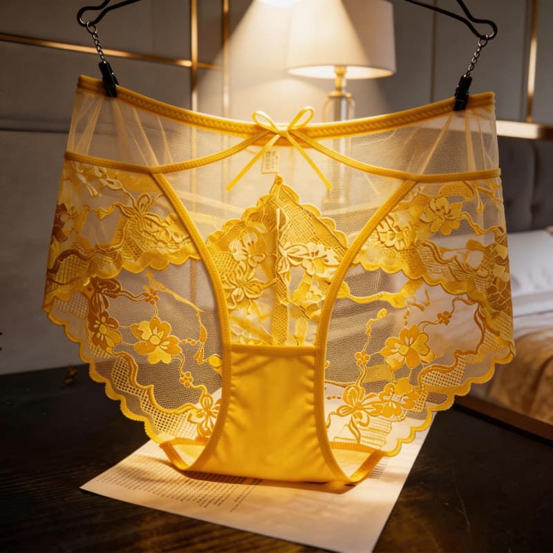 2026 calcinha de renda de cintura alta de alta qualidade Plus Size gordura mm versão grande cuecas femininas transparent