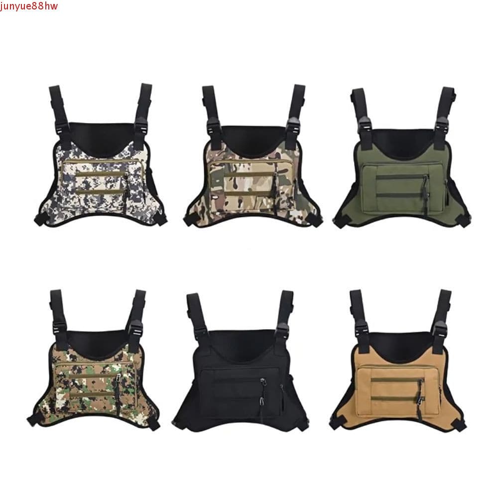 Bolsa De Colete Esportivo JUNYUE , Peito Multifuncional Leve , Tecido Oxford