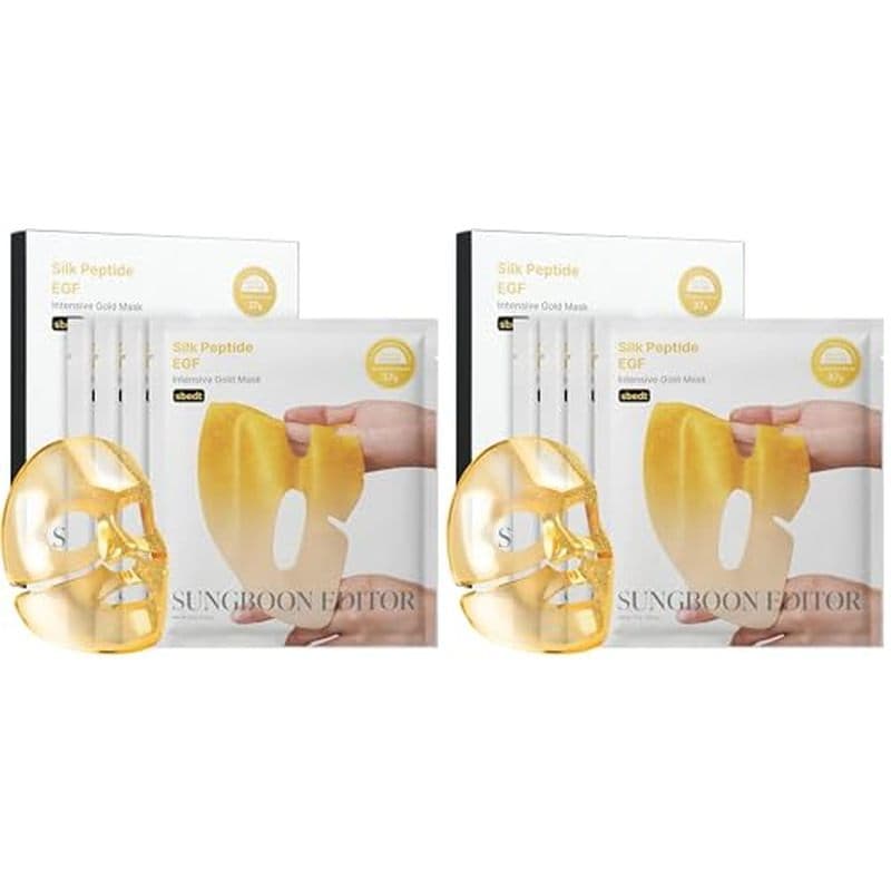 SUNGBOON EDITOR Silk Peptide EGF Máscara Noturna De Ouro Intensiva , Hidratante Para Pele De Vidro , 31 Multipeptídeos (