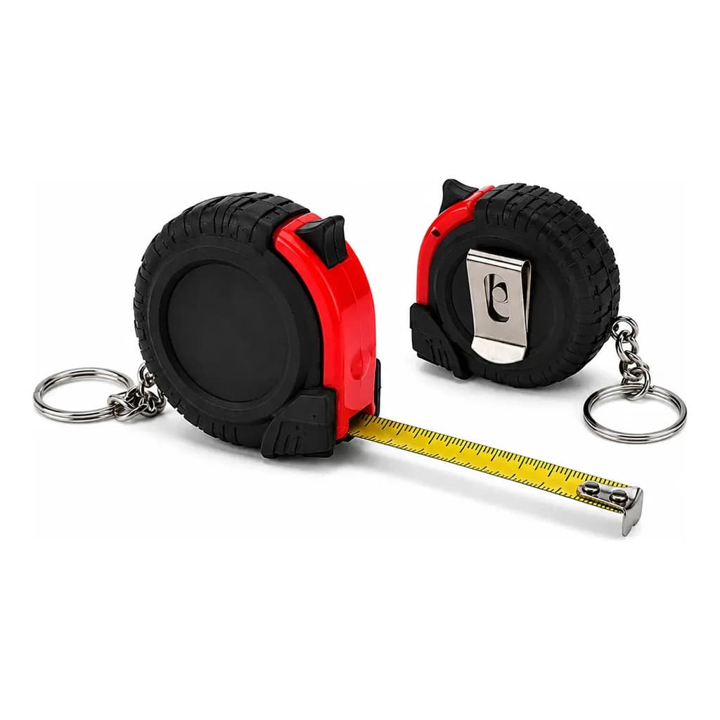 Kit Mini Chaveiros Trena Fita 1m Personalizável Lembrança Festa 2/5/24/50/100 Unidades