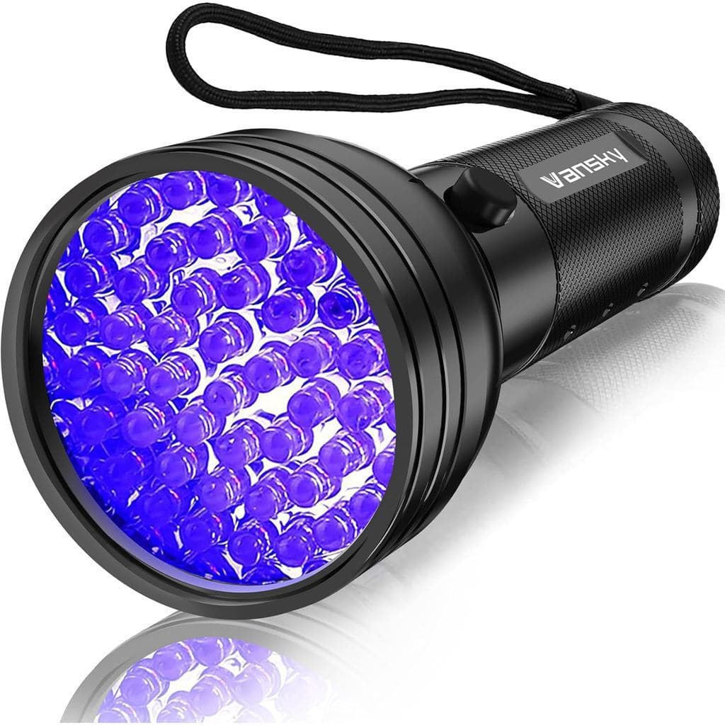 Lanterna Ultravioleta de 51 LEDs para Detecção de Urina, Manchas Secas, Percevejos, Cura de Resina, Detector de Escorpiõ