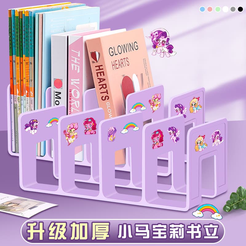 Estante de livros de grande capacidade Prateleira de mesa Alunos da escola primária Mesa de sala de aula Organização Fer