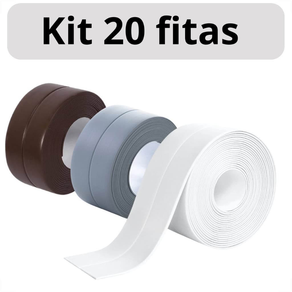 Kit de Fita Adesiva de PVC, Selante Multiuso, Impermeabilização de Cozinha, Acabamento Impermeável BHKP FIV2