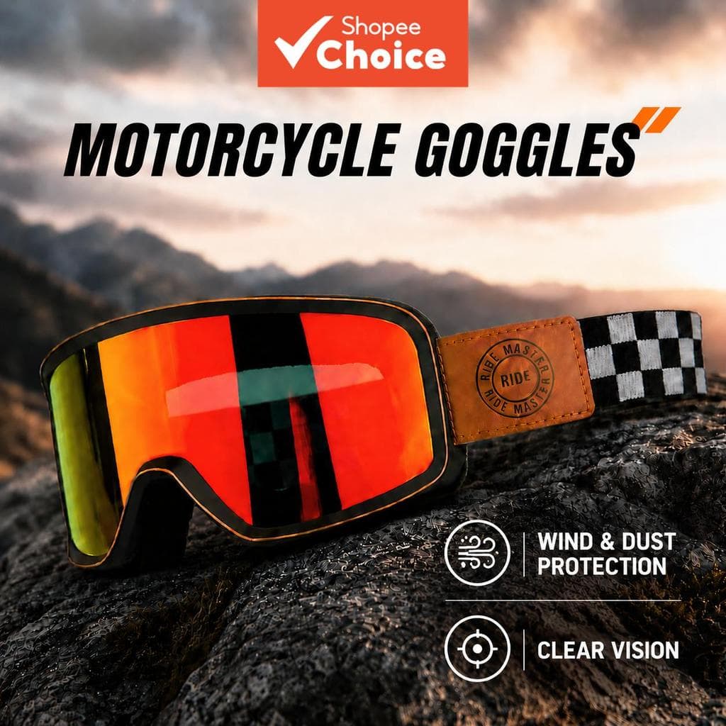 Óculos Clássicos De Motocross , Visão Completa , Lente Espelhada , Anti-Reflexo , Para Atv , Snowmobile , Ciclismo