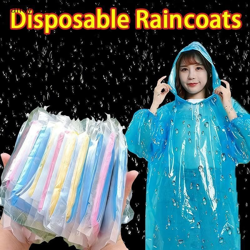 [VLY] Cartão De Capa De Chuva Descartável À Prova D'água , Poncho Leve , Portátil , Viagem , Caminhadas Ao Ar Livre , Ac