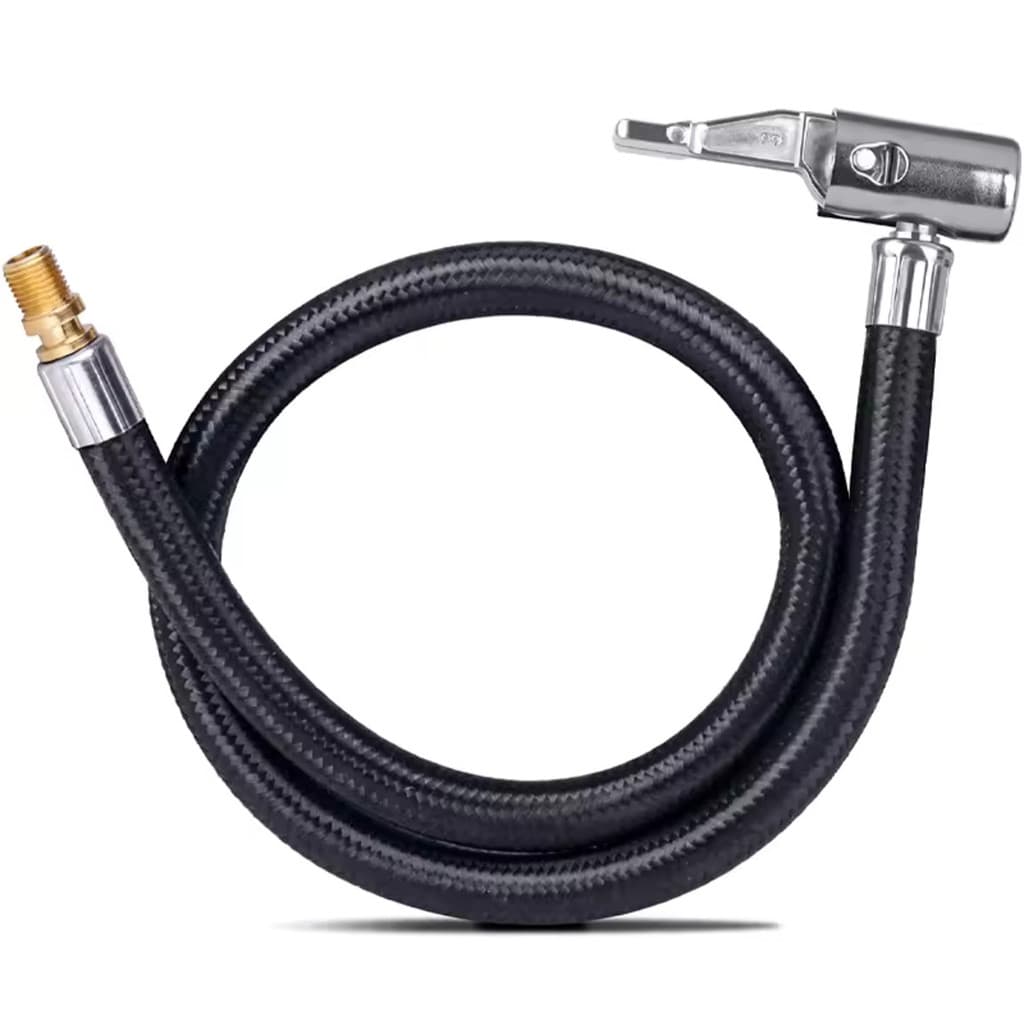 Mangueira De Encher Pneu 40cm Bico Bomba De Ar Conexão Para Compressor Carro Moto Conector Rápido