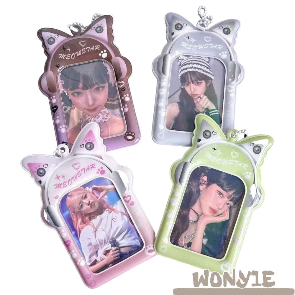 Suporte Para Cartão Fotográfico WONY1E Kpop , Porta-Retratos De PVC De 3 Polegadas Cartões De Armazenamento Exibição De