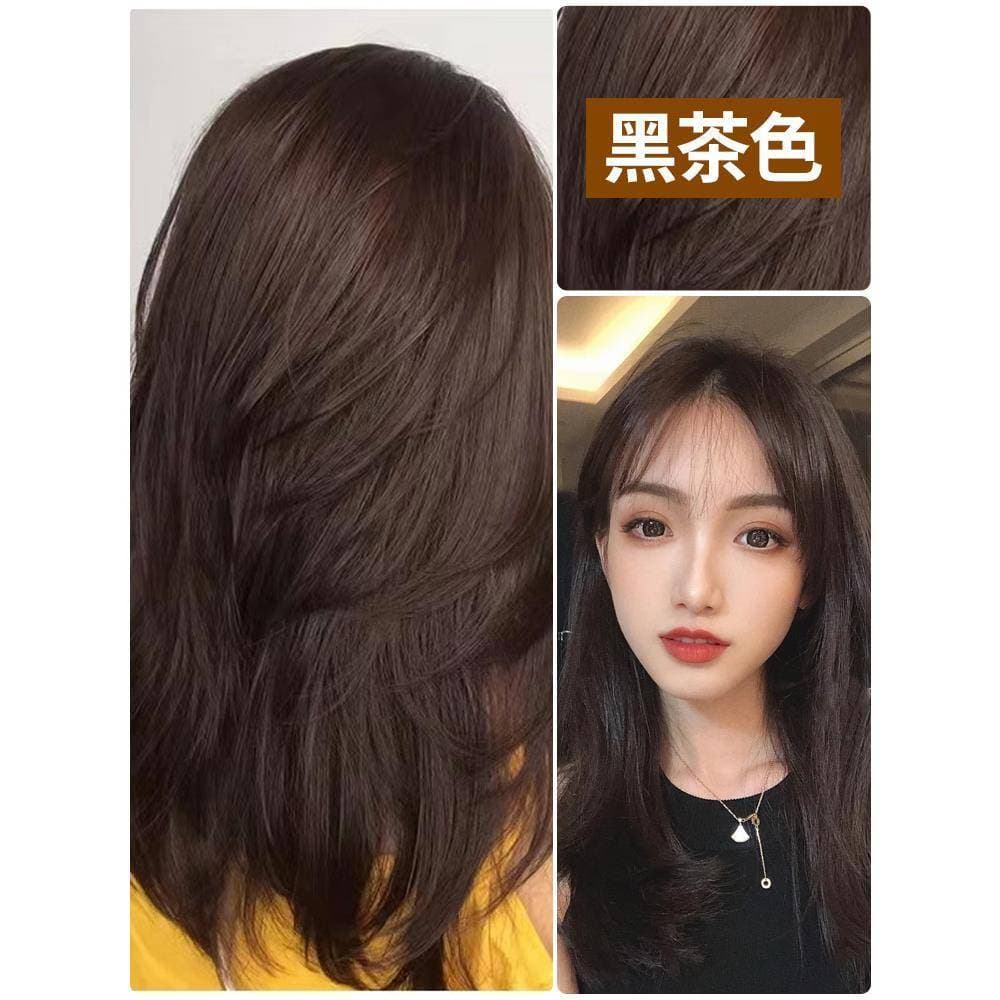 [Capa de planta cabelo branco] pomada de frutas não irritante saudável tingimento de cabelo extrato de planta uma lavage