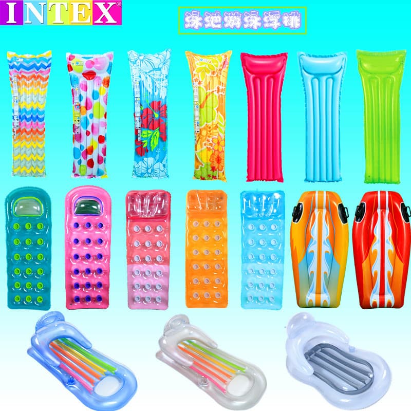 INTEX Água Inflável Flutuante Linha Montagem Anel de Natação Anel Flutuante Extra Grosso Adulto Piscina Cama Flutuante S
