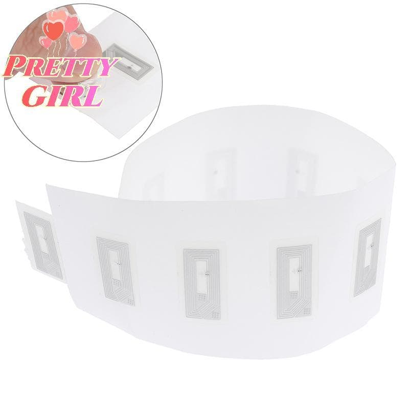 [Pretty ggirl] Ntag213 Stier RFID NFC Chip Wet Inlay 2x1cm 100PCS 1356MHz Tag Label Uso Versátil Para Controle De Armazé