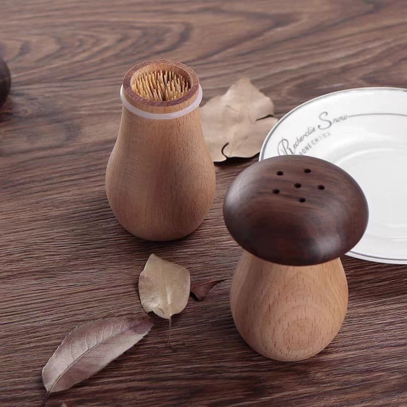 Porta-palitos em Forma de Cogumelo - Caixa de Armazenamento e Dispensador de Cozinha para Casa DSBX