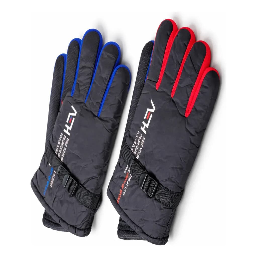 Kit 2 Pares Luva Moto Impermeável Térmica Frio Motociclista Preto