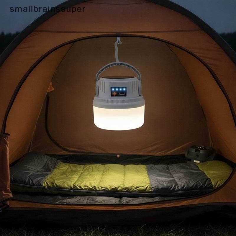 1800mAh Luz De Acampamento Movida A Energia Solar Recarregável Lâmpada De Emergência Resistente Para Queda De No Quintal